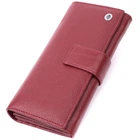 Кошелек для женщин на четыре отделения для купюр из натуральной кожи ST Leather 22550 Бордовый