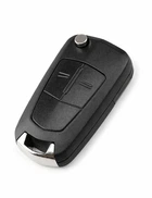 Корпус викидного ключа Opel Vectra Astra Insignia Zafira AdlerKey (87-64) на 2 кнопки (для реставрації відновлення ключа, простий корпус з лезом, болванка, деталь, запчастина для Опель)