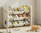 Стелаж монтессорі KiviBaby "Bear Ultimate" молочний\білий XXSNJ-03