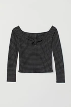Топ жіночий Чорний H&M XXS (0681561)