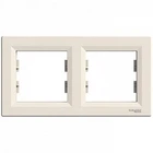 Рамка 2-местная горизонтальная Asfora крем EPH5800223 Schneider Electric