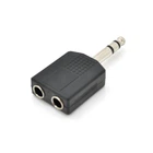 Сплітер Jack 6.3 (папа)/2 Jack 6.3 (мама) Stereo,Black (UG-9993)