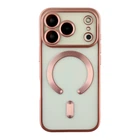 Чохол Premium TPU Metallic Chrome Full Camera with Magsafe для iPhone 17 Pro Chrome Rose