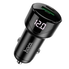 Автомобільний зарядний пристрій HOCO Z42 Light road digital display PD20W+QC3.0 USB-A/USB-C/3A чорний