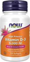 Вітамін D3 Now Foods Vitamin D-3 High Potency 5000 IU 120 капсул