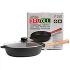 Сковорода Brizoll Optima 60-P-C с стеклянной крышкой