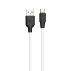 Кабель USB Hoco X21 Plus Silicone USB - Type C 2m Чорно-Білий