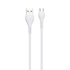 Кабель USB Hoco X37 Cool Power Charging Micro Бiлий