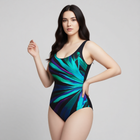 Купальник слитный Z.Five 56660181 бирюзовый 54 (3XL) грудь 2B-3C-4D бедра 116-120 см