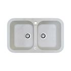 Кухонная мойка Adamant Twins 765x470x190 белый 297223