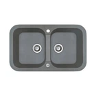 Кухонная мойка Adamant Twins 765x470x190 серый 299223