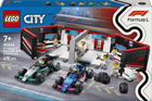 Конструктор LEGO City F1 Гараж и болиды Mercedes-AMG и Alpine 678 элементов (60444)
