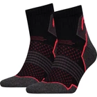 Носки Head HIKING QUARTER 2PPK UNISEX черно-серо-красные (2 пары) 35-38 781002001-232