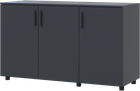 Комод Doros Торн Антрацит 3 ДСП 135х51.6х80 (41510173)