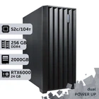 Двухпроцессорная рабочая станция PowerUp #631 Intel Xeon Platinum 8270 x2/256 GB/SSD 2TB/NVIDIA Quadro RTX6000 24GB для 3D моделирования видеомонтажа рендеринга для инженеров и архитекторов