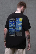 Чоловіча Оверсайз Футболка Without З Принтом Van Gogh S/M Black