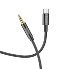 Аудіокабель HOCO UPA19 Type-C для 3.5mm, nylon braid, 1m, Black (6931474759948)