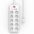Мережевий подовжувач WIWU 14 in 1 20W GaN Power Strip 2C+2A+10AC Wi-S008 EU (2 m) White (6977703656268)