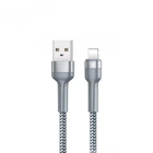 Кабель для заряджання Remax Jany RC-124i USB - Lightning 8-pin 1 м Сріблястий (2271)