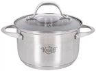 Кастрюля из нержавеющей стали с крышкой Krauff Lokka 18 см, 2.9 л (26-242-033)