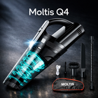 Автомобильный пылесос Moltis Q4, 120W беспроводной из ABS пластик чёрный