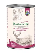 Влажный корм для собак Baskerville Sensitive Wild Mit Blaubeeren und Spirulina Оленина с черникой и спирулиной