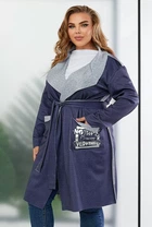 Кардиган жіночий, колір синій, 257R5012 розмір XL-2XL