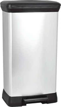 Контейнер для сміття з педаллю Curver Deco bin 50 л (02162) Сріблястий