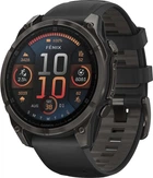 Смарт-годинник Garmin Fenix 8 47mm AMOLED Sapphire Carbon Gray DLC Titanium w. Black/Pebble Gray S. Band (010-02904-20/21)