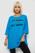 Футболка жіноча з принтом блакитний 244R3012-5 AGER 2XL