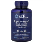 Cупер омега-3 Life Extension з риб'ячого жиру з ЕПК та ДГК, лігнанами кунжуту та екстрактом оливі 120 капсул (LEX-19821)