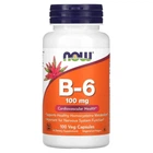 Вітамін В6 Now Foods (Vitamin B6) 100 мг 100 капсул (NOW-00456)