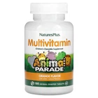 NaturesPlus, Source of Life, Animal Parade Gold, жувальна добавка для дітей з мультивітамінами й мікроелементами, з натуральним апельсиновим ароматизатором, 180 таблеток у формі тварин. (NAP-29975)