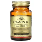 Вітамін D3 холекальциферол Solgar (Vitamin D3 Cholecalciferol) 2200 МО 50 капсул (SOL-03316)