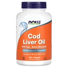 Жир печінки тріски NOW Foods (Cod Liver Oil) 1000 мг 180 капсул (NOW-01744)