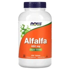 Натуральная добавка Now Foods Люцерна Alfalfa 650 мг Таблетки