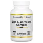 Комплекс цинк-L-карнозин California Gold Nutrition (Zinc-L-Carnosine Complex) 90 капсул CGN02000