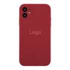 Чохол Silicone Case Square Full Camera для iPhone 11 42.Maroon