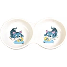 Миска Trixie для котов двойная керамическая 2/150 мл d-11 см
