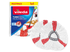 Насадки сменные микрофибра для швабры Vileda Turbo 2в1 166142, комплект 2 шт