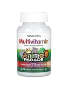 Детские мультивитамины и минералы Natures Plus Animal Parade Cherry Grape Orange Flavors 90 таблеток