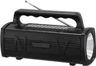 Портативная колонка с фонарем NEWVEW NV-9010 Solar Panel/BT/USB/TF/FM Black (NWVW-NV-9010-BK)