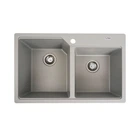 Гранітна мийка Valeso Harmony 780х500 врізна, прямокутна, матова сіра металік