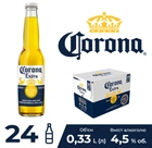 Упаковка пива Corona Extra светлое фильтрованное 4.5% 0.33 л х 24 шт (7501064199905_5410228297093_05410228309079_75041670)