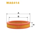 Фільтр повітряний WIX FILTERS Fiat Regata, Ritmo, Uno, X 1/9, Innocenti Koral (WA6414)