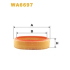 Фільтр повітряний WIX FILTERS Dacia Logan, Nova/Super Nova, Sandero, Solenza, Renault Clio II, Clio (WA6697)