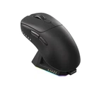 Ігрова безповідна мишка Ajazz AJ179P MC Black + Док-станція, сеснсор PAW3311, (2,4\Bluetooth\USB), 12000 DPI, 1000 Ггц опитування