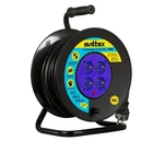 SV-0370-B Підовжувач на котушці з термозахистом з/к 3х2,5 мм² 16A 4100Вт 50метрів чорний