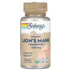 Натуральная добавка Solaray Organic Fermented Lion's Mane 1000 мг