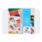 Акварельные краски Royal Talens Van Gogh 12+3 цвета в кюветах + кисточка, пластик (8712079344955) Royal Talens 8712079344955 1035649